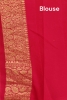 Double Contrast Handloom Banarasi Georgette Silk Saree